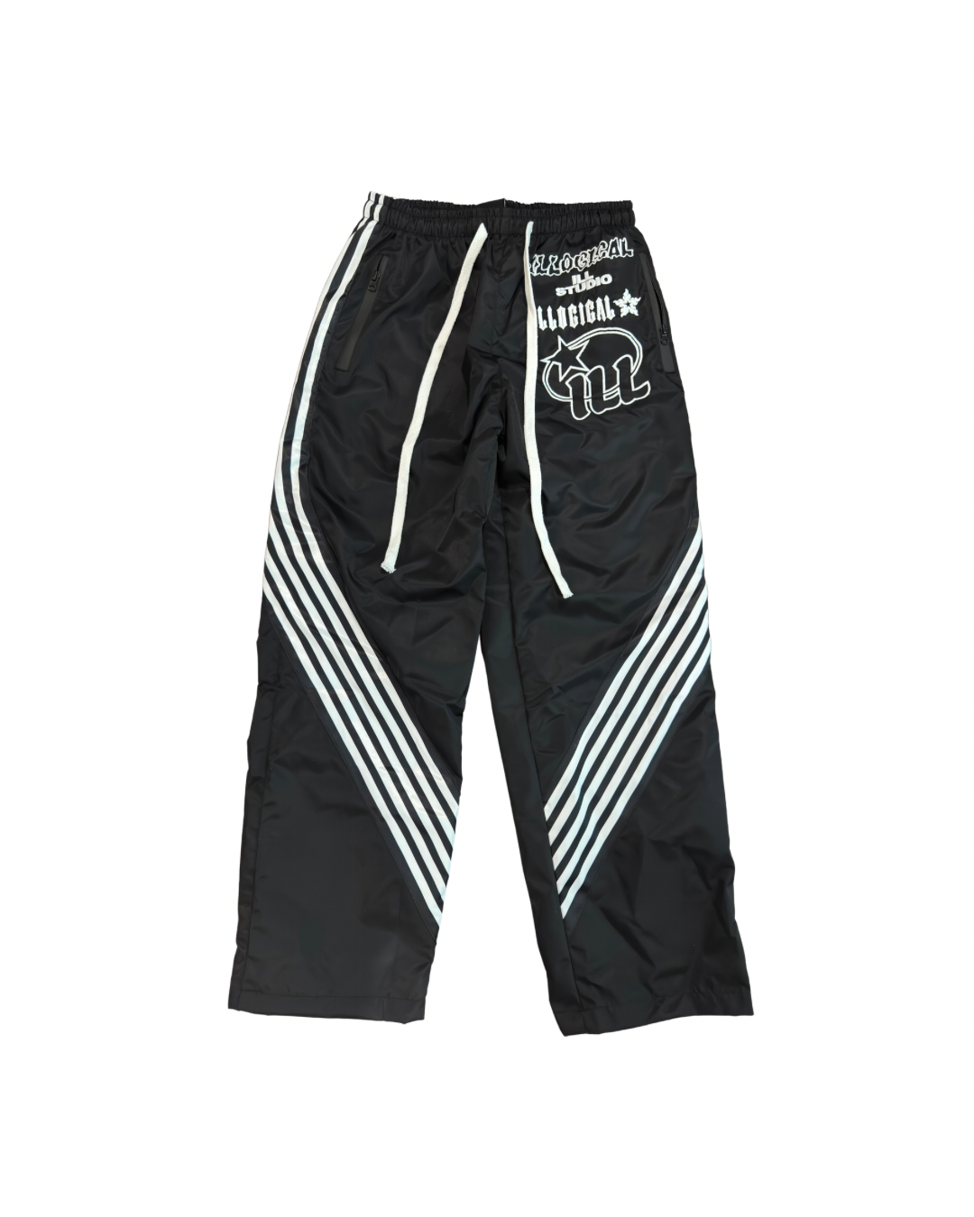 TRI LOGO NYLON SWEATS (PANDA)